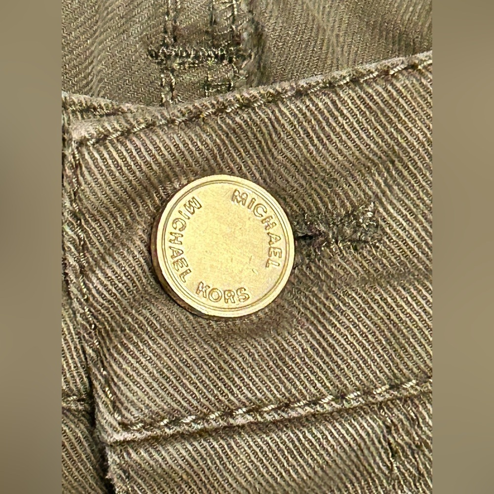 Michael Kors olive safari izzy skinny jeans size 10 - Picture 6 of 10